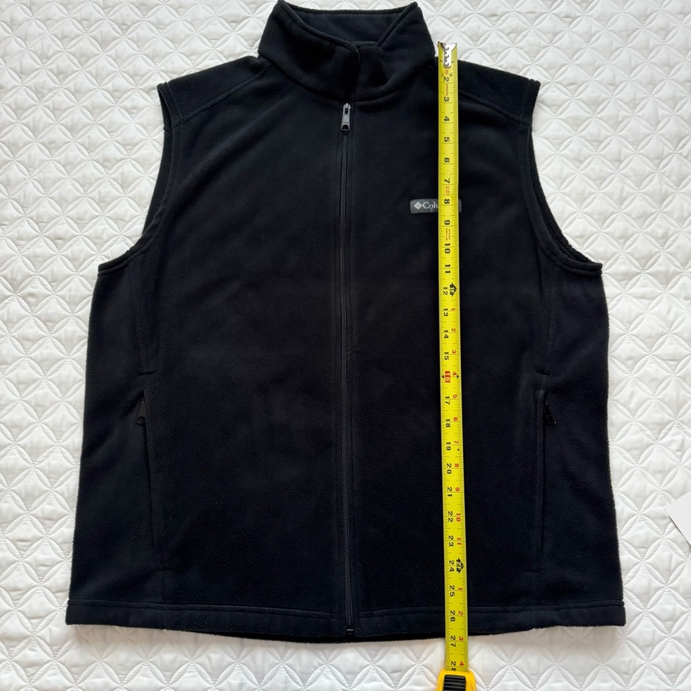 Columbia Men's Steens Mountain Fleece Vest With Zipper Pockets Black Size L - Picture 8 of 11